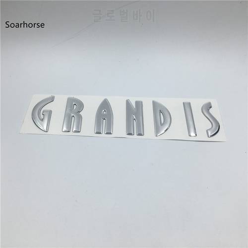 For Grandis Emblems Rear Boot Logo Trunk Letters alphabet car styling auto sticker