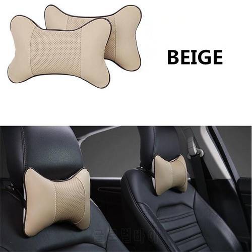 2X Car Headrest Neck pillow seat cushion For Volkswagen VW Golf 4 6 7 GTI Tiguan Passat B5 B6 B7 CC