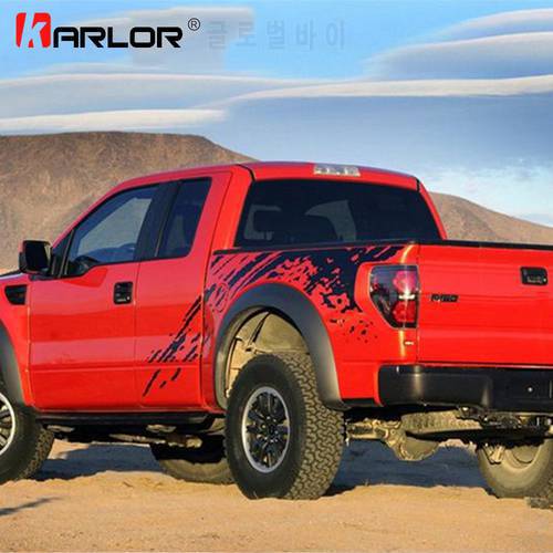 Car Body Side Graphic Stain Decals Sticker For Tacoma Tundra Ram 1500 Titan F150 F250 Sierre 1500 Colorado Frontier Pickup Truck