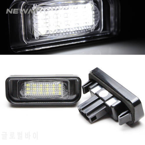 LED License Plate Light for Mercedes Benz W220 S320 S420 S430 S500 1999-2005 Canbus Rear Tag Lamps Car Parking Lighting