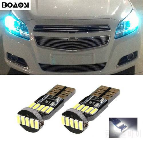 BOAOSI 2x T10 4014SMD LED Error Free Eyebrow Eyelid Light Bulb For Chevrolet Cruze Aveo Captiva Lacetti Sail Sonic Camaro