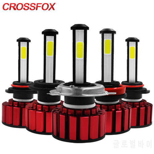 CROSSFOX Car LED H4 H7 H8 H9 H11 LED 9005 9006 HB3 HB4 9003 HB2 12V 6000K Headlight Bulbs Auto Lamp 8000LM 360 Degree High Low