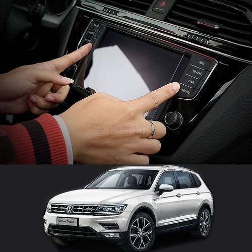 Tempered Glass Car Navigation GPS Screen Protective Film For Volkswagen VW Tiguan 2 MK2 Allspace 2016-2018 2019 2020 Accessories