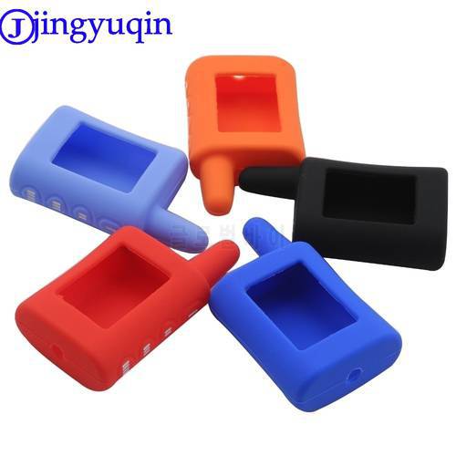 jingyuqin 4 Buttons Remote for Scher-Khan Magicar A/B Silicone Key Case Two Way Car Alarm 2-way Car Alarm Controller Keychain