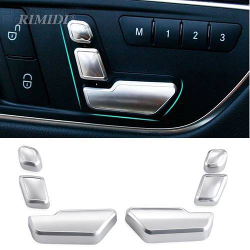 Accessories Chrome Seat Adjust Button Switch Cover For Mercedes Benz W204 W205 W212 W218 X204 X166 C E GLK GL ML Class GL450