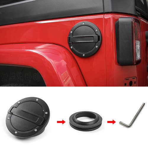 SHINEKA New Design Black Car Fuel Tank Cover Fuel Gas Cap For Jeep Wrangler 2007 up