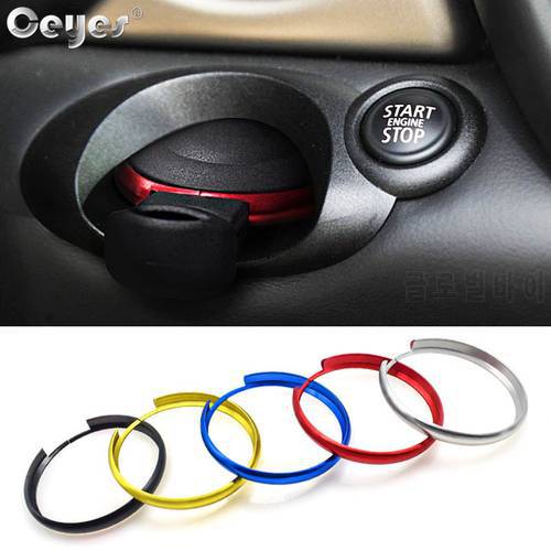 Ceyes Car Aluminum Alloy Styling Key Ring Stickers Case For Bmw Mini Cooper Clubman Countryman R56 R57 R58 R60 Cover Accessories
