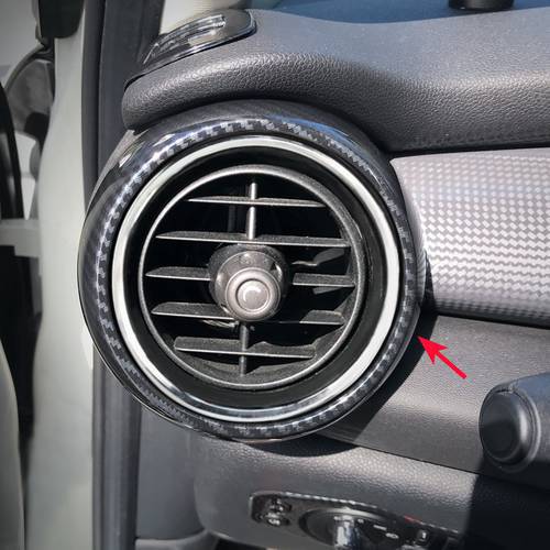 Carbon Fiber Dash Side Air Vent Ring For Mini Cooper S One Hatch Cabrio Interior Dashboard Trims