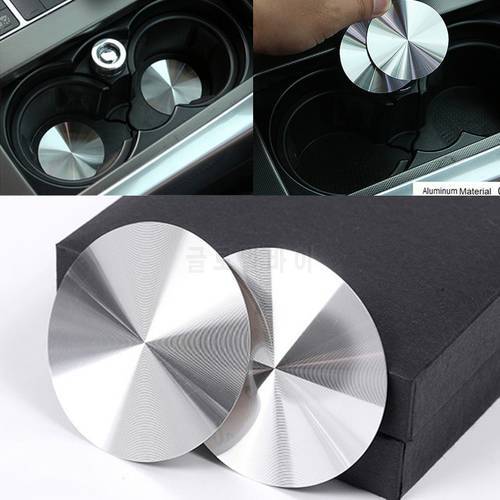 For Land Rover Discovery 4 Freelander 2 Discovery 5 Inner Car Central Console Cup Holder Pad Water Coaster Accessories 2PCS/Set