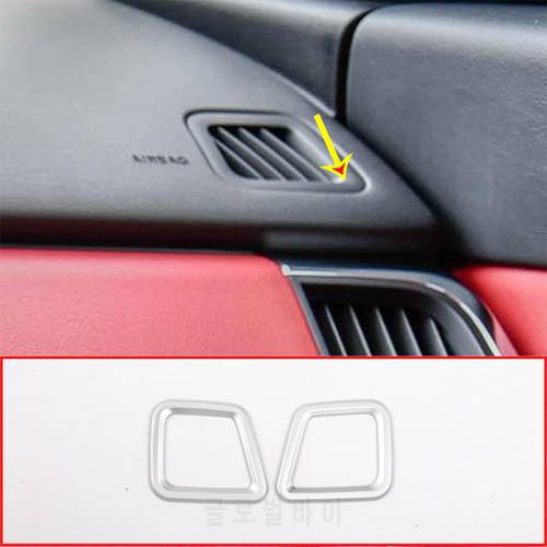 For Jaguar E-PACE E PACE Car Dashboard Air Conditioning Vent Frame Trim ABS chrome interior decorative Accessories