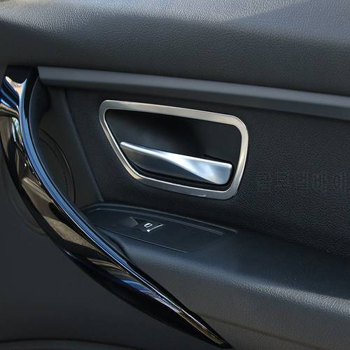 4x Stainless steel Interior Door Handle Cup Bowl Cover Trim for BMW 3 4 Series F30 F32 316i 320i 325i, 328i 330d 420i 428i