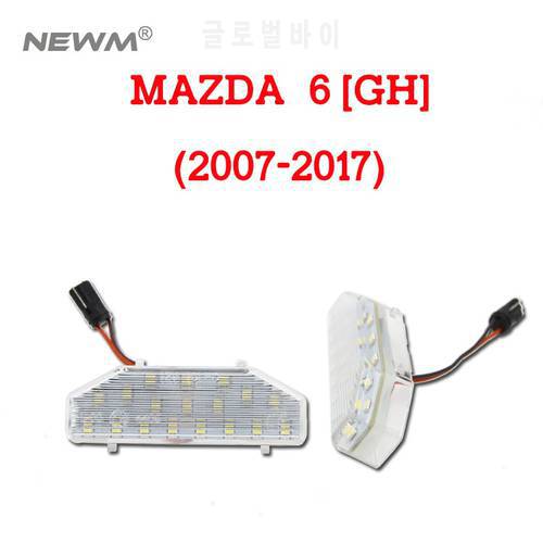 2PCs 18LED License Number Plate Light Lamp For Mazda 6 MAZDA6 2006-2011 RX-8 04-12