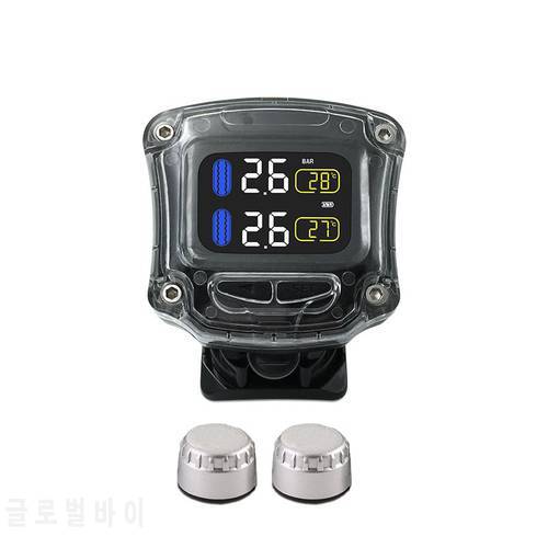 M3-B Motorcycle TPMS Tyre Pressure Monitoring System Waterproof Wireless With USB External TH/WI Sensors Moto Tools