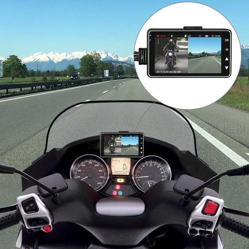 KY-MT18 Motorcycle Camera DVR Motor Dash Cam with Special Dual-Track Front Rear Recorder Motorbike Electronics