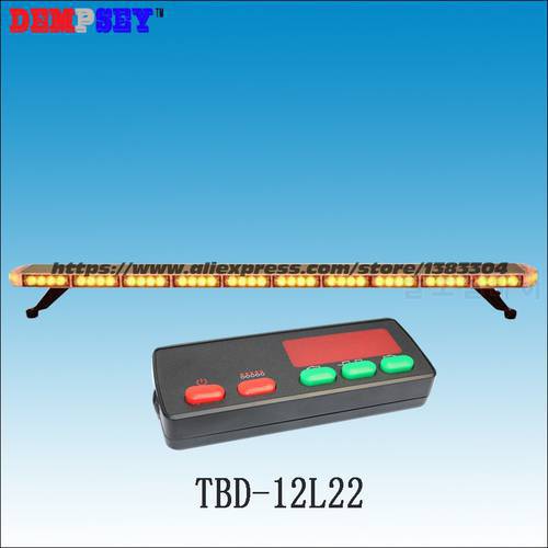 Free shippingHigh quality TBD-12L22 LED lightbar,super bright amber emergency construction light,Car Roof strobe warning light