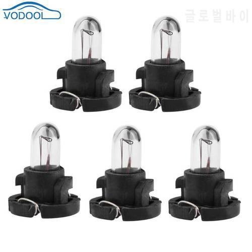 VODOOL 5pcs T4 12V Car Interior Instrument Light Bulbs Auto Dashboard Lamps For Mazda Mitsubishi Audi Honda Toyota Nissan
