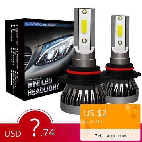 2PCS Car headlight Mini Lamp H7 LED Bulbs H1 LED H8 H11 Headlamps Kit 9005 HB3 9006 HB4 6000k Fog light 12V LED Lamp 36W 8000LM