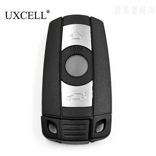UXCELL 3 Buttons Key Fob Remote Case Shell Replacement for KR55WK49127 KR55WK49123 For BMW 1 3 5 7 Series E90 E92 E93
