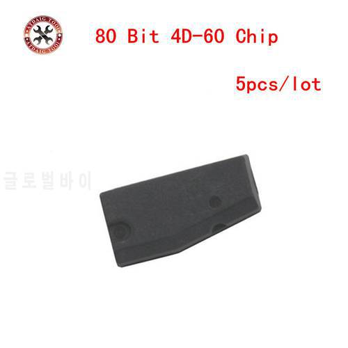 Cheapest 5pcs/lot High Quality 80 Bit 4D-60 Chip 4D60 Transponder Chip for Car Keys 80 Bit 4D-60 Chip Free Shipping