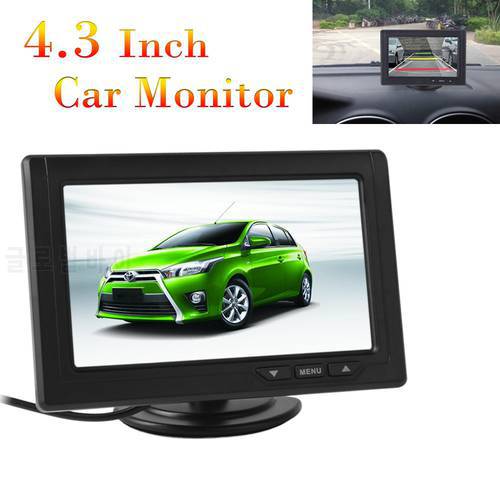 4.3 Inch Car Monitor TFT LCD 480 x 272 16:9 Screen 2 Way Video Input For Rear View Backup Reverse Camera