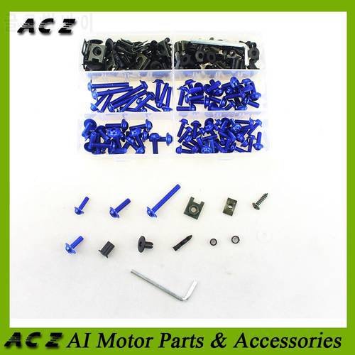 ACZ Motorcycle Complete Fairing Bolts Screws Kit For Yamaha FZ1 FZ6 FJR1300 FZR600 FZR400 YZF R1 R3 R6 600R XSR900 Vmax1200 1700