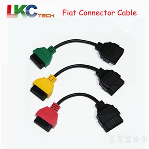 2021 Best For Fi-a-t Ecu Scan Adaptor Connector 16pin OBD2 OBD Cable Adatper For F-iat Three Colors (3 Pieces/ Set)