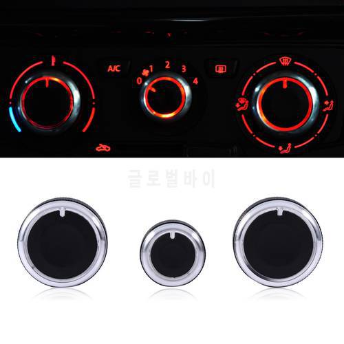 New Heater Dash A/C Switch Knobs Black Control Buttons for VW Golf MK4 Passat B5 Bora Control Knob Button Control Knob