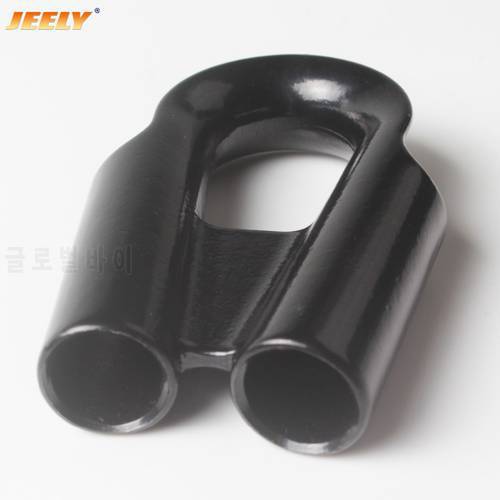 JEELY 8MM/10MM/12MM/15MM/17MM Black Color Stainless Steel Tube Thimble For Winch Rope
