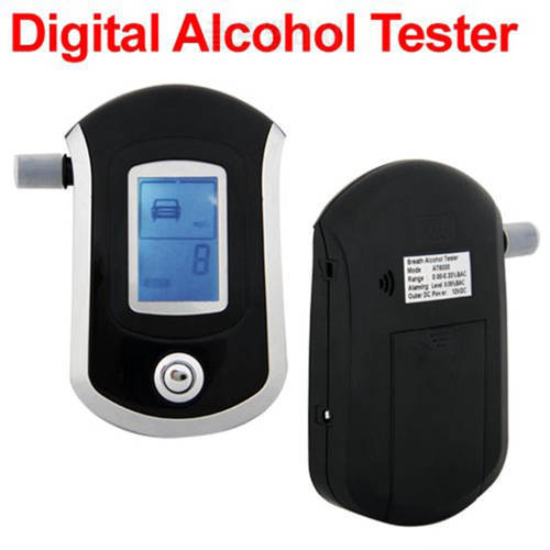 Police Digital LCD Alcohol Breath Tester Analyzer Breathalyzer Breathalizer Breathalyser Free Shipping