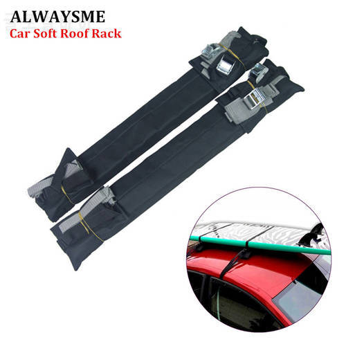 ALWAYSME 60X8.5X4CM Medium Duty Car Roof Rack Cushion Pads For SKI Snowboard Sup Board
