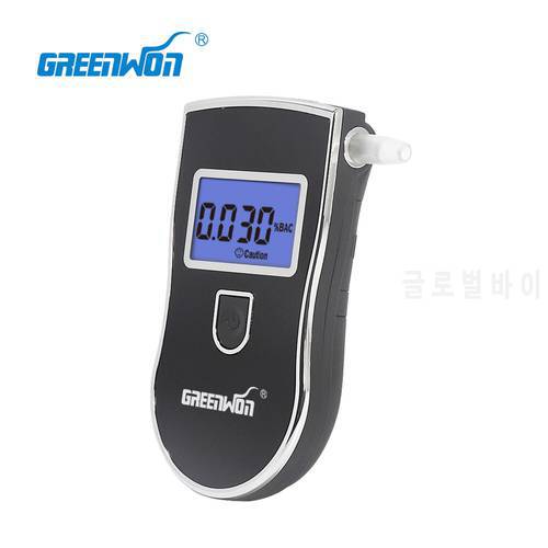 Greenwon Hot selling Professional Police Digital Breath Alcohol Tester Breathalyzer Free shipping Dropshipping AT818