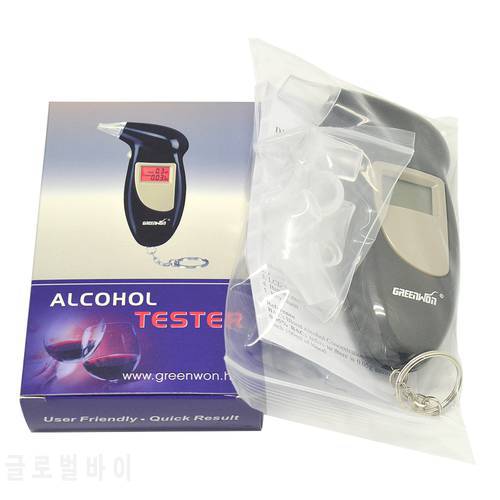 2020 GREENWON Professional Digital Breath Alcohol Tester LCD Display High Precision Breathalyzer Backlit with Audible Alert