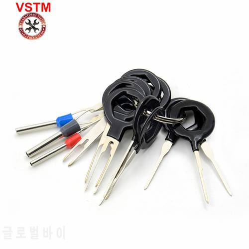 11pcs/38pcs Auto Car Plug Circuit Board Wire Harness Terminal Extraction Pick Connector Crimp Pin Back Needle Remove Tool Set