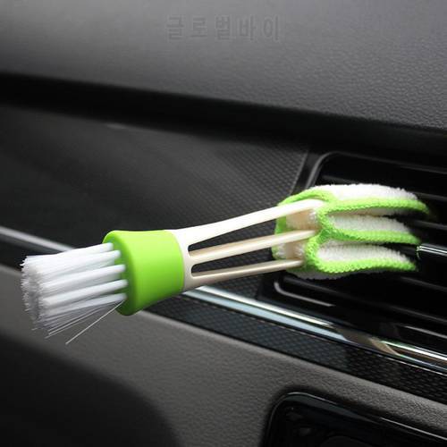 Double Ended Car Air Conditioner Vent Dust Slit Cleaner Brush Console instrument Window Dusting Blind Car interior Clean Brush