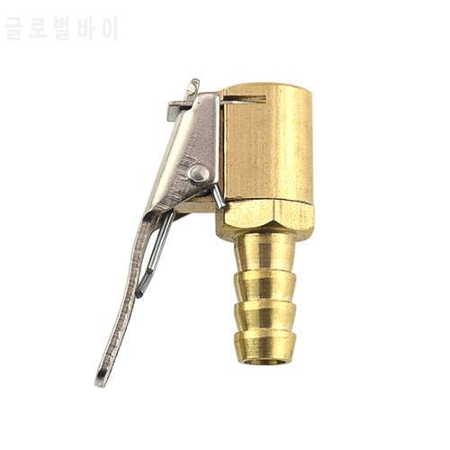1PC 6mm/8mm Car Auto Brass 8mm Tyre Wheel Tire Air Chuck Inflator Pump Valve Clip Clamp Connector Adapter Car-styling