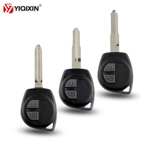 YIQIXIN 2 Buttons Replacement Remote Car Key Shell For Suzuki Grand Vitara SWIFT HU133R/TOY43/SZ11R Blade Rubber Button Pad