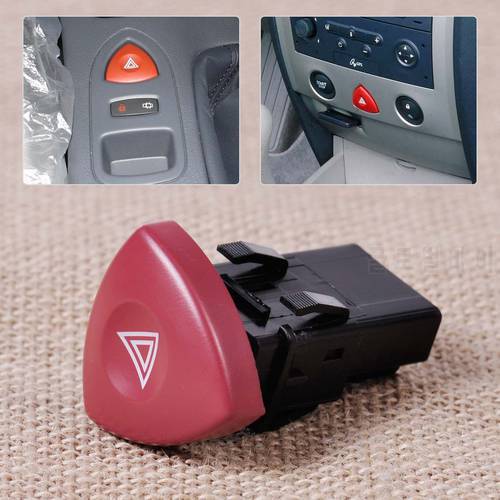 CITALL Hazard Warning Light Switch Dash Button 8200442724 93856337 for Renault Espace Laguna Nissan Primastar Vauxhall Vivaro