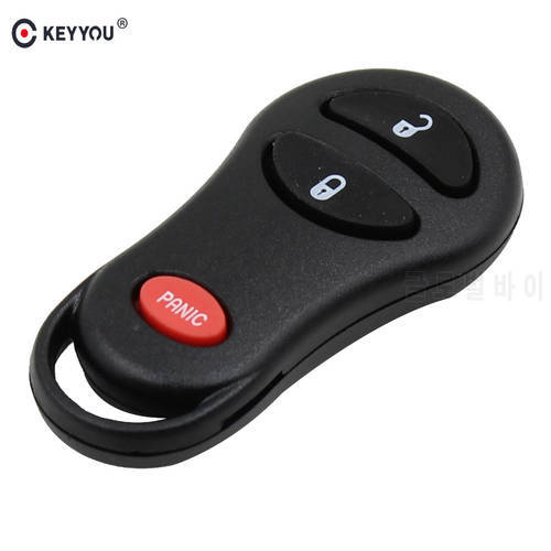 KEYYOU Remote Car Key Shell Cover Case 2+1 3 Buttons For Chrysler PT Cruiser Town & Country Dodge Ram 1500 Caravan Jeep Keyless