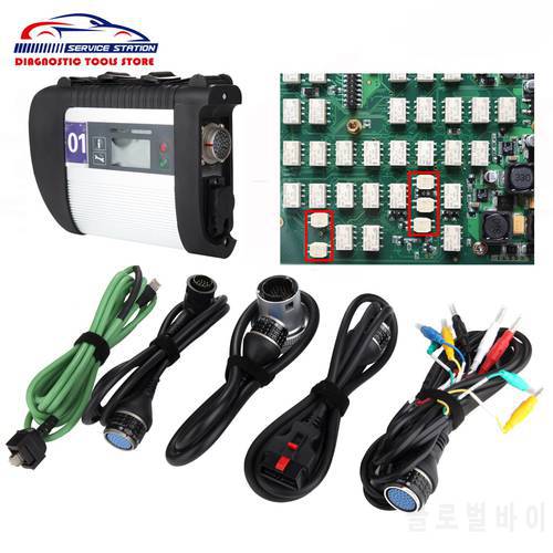 High Quality Full Chip Mb Star C4 SD Connect MB SD Connect Compact 4 Diagnostic Tool + WiFi SD C4