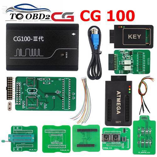 CG100 with KEY/CAN/ATMEGA Adapter Basic/Standard/Full Version Auto Airbag Reset/Restore Tool & CG 100 Support Renesas Function