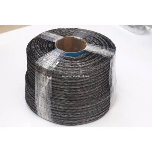 Grey 10mm*100m 12 Strand Synthetic Rope,ATV Winch Cable,12 Plait Kevlar Winch Cable,Off-Road Rope,Plasma Rope