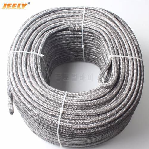 JEELY 4mm 100m UHMWPE Spectra Core with Polyester Jacket Sailboat Winch Spectra Sheathed Tow Rope
