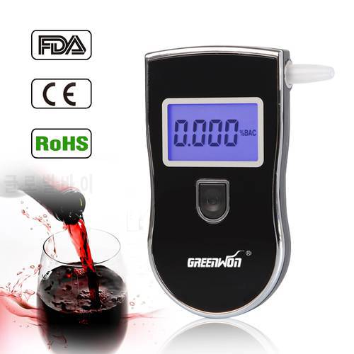 5pcs/ 2019 Digital Alcohol Breath Tester Breathalyser - Alcohol Tester Z3 - Simple To Use / Sensor fault self checking