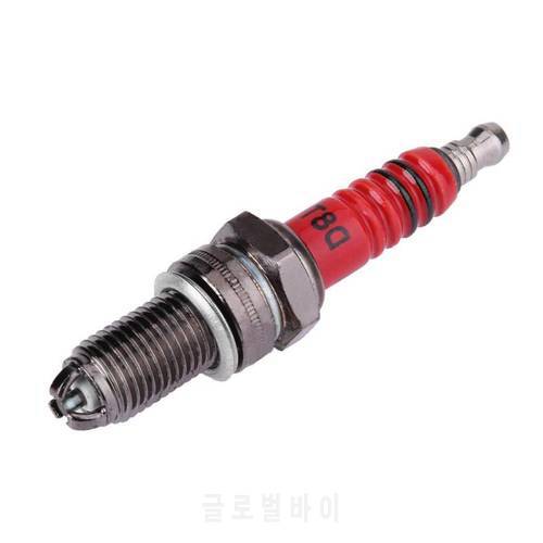 Vodool D8TC High Performance Reduce Carbon Deposition 3-Electrode Motorcycle Spark Plug for Honda for Yamaha Moto Accessories
