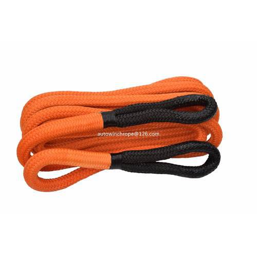 Orange 1inch*30ft Kinetic Recovery Rope,Bubba Rope,Double braied Nylon Energy Rope,Towing Rope