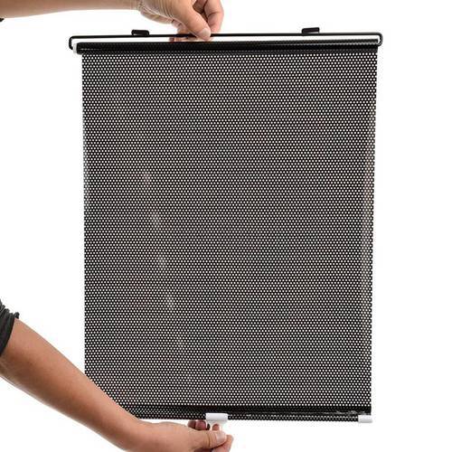 40*60cm Retractable Car Side Window Sun Shade Curtain Windshield Visor Cover Mesh Solar Protect Automatic Sunscreen roller Acces