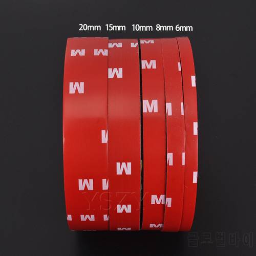 6/8/10/15/20mm 3M Double Sided Acrylic Foam Adhesive Tape Sticky Car Screen Repair Tape Stickers Decal For Cars Auto Accessories