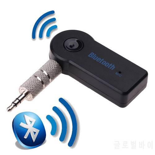 Handsfree Mini 3.5mm Car Bluetooth-compatible Audio Music Receiver Adapter AUX Streaming A2DP Kit with Mic for Speaker Headphone