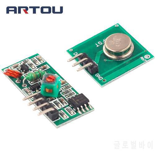 433 Mhz RF Transmitter and Receiver Module Link Kit for ARM/MCU WL DIY 315MHZ/433MHZ Wireless Remote Control for arduino Diy Kit