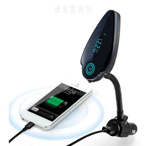 Y Bluetooth Car Kit FM Transmitter Support TF Card MP3 Music Player Hands-free Calling Car Charger For IPhone HTC Free Shipping